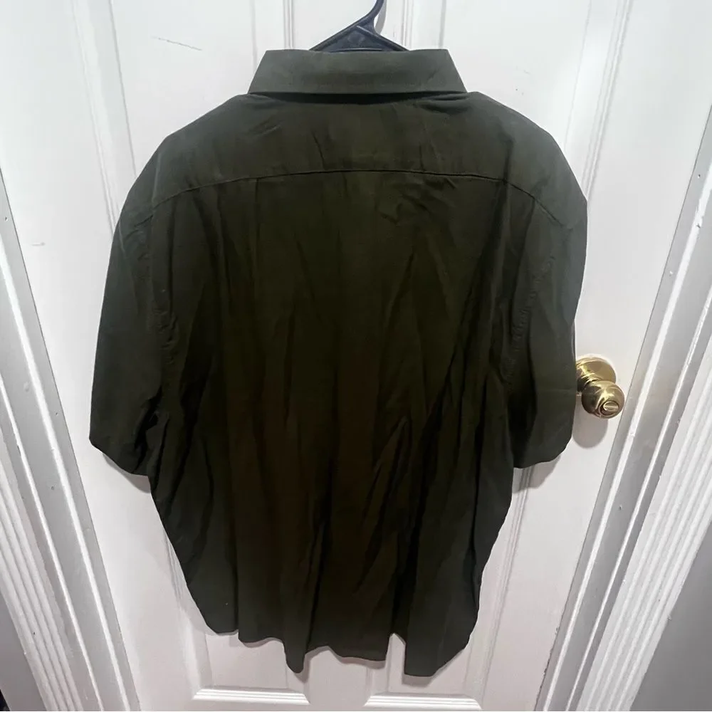 NWT Banana Republic button down mens short sleeved collared shirt size xxl